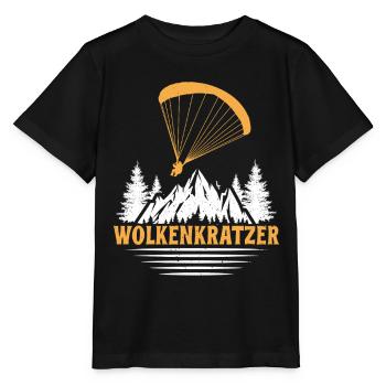Parapente GRATTE-CIEL DRÔLE - T-shirt bio MINI CREATOR Stanley/Stella Enfant - noir - Devant - Mikhail (115cm)