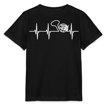 Waldhorn Herzlinie - Stanley/Stella Kinder T-Shirt MINI CREATOR  - Schwarz - Vorne - Mikhail (115cm)
