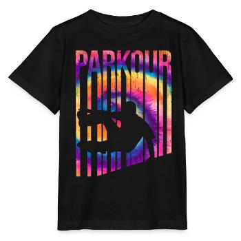 Parkour Batik Retro Vintage - Stanley/Stella Kinder T-Shirt MINI CREATOR  - Schwarz - Vorne - Mikhail (115cm)