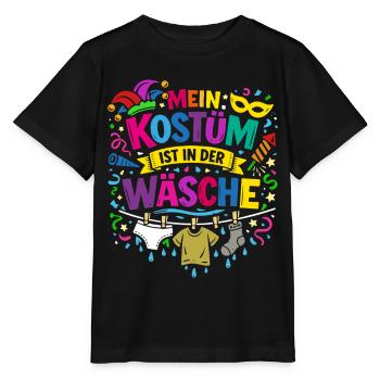 Shrovetide - Carnival - Costume Replacement - Saying - Stanley/Stella MINI CREATOR Kids’ T-Shirt - black - Front - Mikhail (115cm)