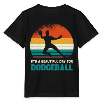 Journée rétro du coucher de soleil au prisonnier - T-shirt bio MINI CREATOR Stanley/Stella Enfant - noir - Devant - Mikhail (115cm)