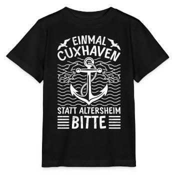 Retraités AUTREFOIS CUXHAVEN AU LIEU D’UNE MAISON DE RETRAITE Lustig - T-shirt bio MINI CREATOR Stanley/Stella Enfant - noir - Devant - Mikhail (115cm)