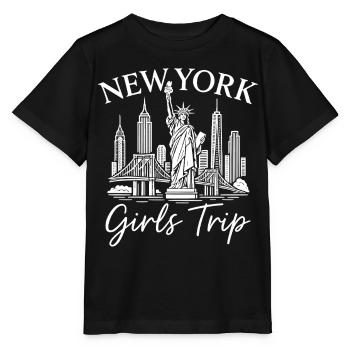 New York Girls Trip - Stanley/Stella Kinder T-Shirt MINI CREATOR  - Schwarz - Vorne - Mikhail (115cm)