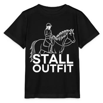 Équipe d’écurie de cavalier à cheval - T-shirt bio MINI CREATOR Stanley/Stella Enfant - noir - Devant - Mikhail (115cm)