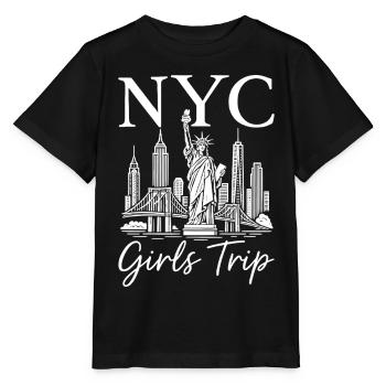 NYC Girls Trip - Stanley/Stella Kinder T-Shirt MINI CREATOR  - Schwarz - Vorne - Mikhail (115cm)