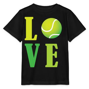 Ich liebe Tennis - Stanley/Stella Kinder T-Shirt MINI CREATOR  - Schwarz - Vorne - Mikhail (115cm)