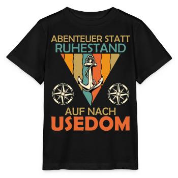 Pensioners ADVENTURE INSTEAD OF RETIREMENT - Stanley/Stella MINI CREATOR Kids’ T-Shirt - black - Front - Mikhail (115cm)
