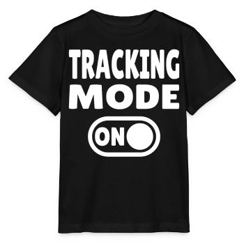 Tracking Mode ON – Tracking Adventure - Stanley/Stella MINI CREATOR Kids’ T-Shirt - black - Front - Mikhail (115cm)
