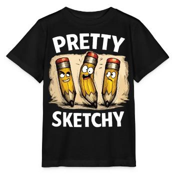 Ziemlich Skizzenhaft Pretty Sketchy Bleistifte - Stanley/Stella Kinder T-Shirt MINI CREATOR  - Schwarz - Vorne - Mikhail (115cm)