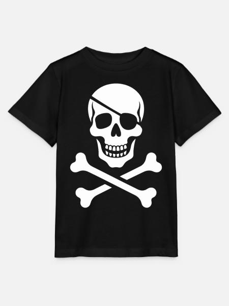 Schädel und Knochen Kreuzdesign - Stanley/Stella Kinder T-Shirt MINI CREATOR - Schwarz