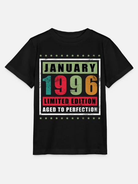 Januar 1996 Limitierte Edition - Stanley/Stella Kinder T-Shirt MINI CREATOR - Schwarz