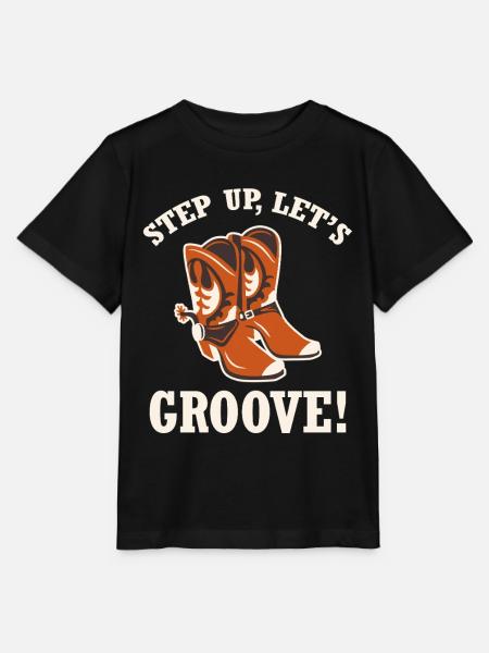Step Up Boots Groove - Stanley/Stella Kinder T-Shirt MINI CREATOR - Schwarz