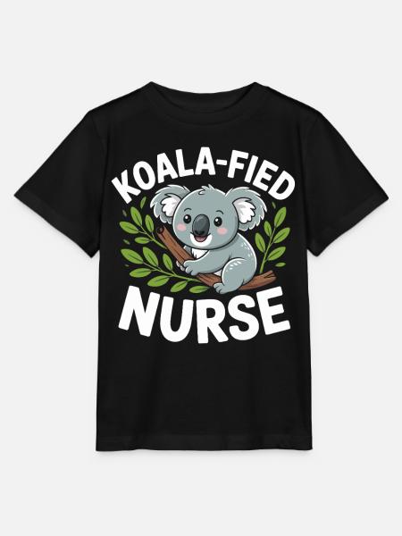 Koala-Krankenschwester im Baum - Stanley/Stella Kinder T-Shirt MINI CREATOR  - Schwarz