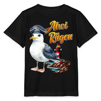 Vacances en mer Baltique AHOI RÜGEN Fun - T-shirt bio MINI CREATOR Stanley/Stella Enfant - noir - Devant - Mikhail (115cm)