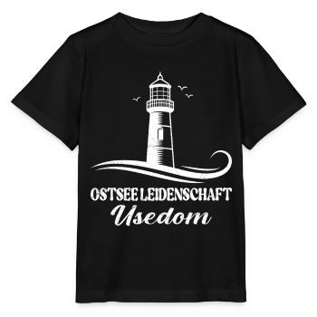 Usedom Holiday BALTIC SEA PASSION USEDOM Funny - Stanley/Stella MINI CREATOR Kids’ T-Shirt - black - Front - Mikhail (115cm)