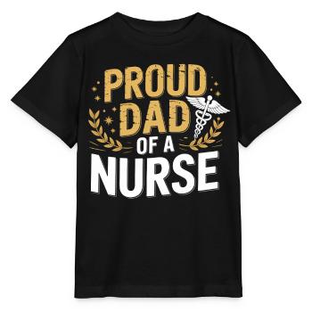 Père fier d’un soignant - T-shirt bio MINI CREATOR Stanley/Stella Enfant - noir - Devant - Mikhail (115cm)