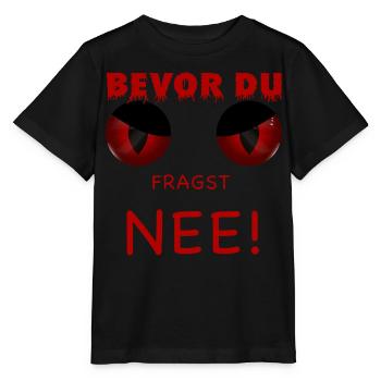 Bevor du fragst - Nee - Stanley/Stella Kinder T-Shirt MINI CREATOR  - Schwarz - Vorne - Mikhail (115cm)