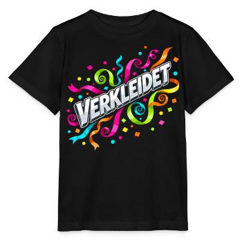 Disguised Confetti Streamers Carnival - Stanley/Stella MINI CREATOR Kids’ T-Shirt - black - Front - Mikhail (115cm)