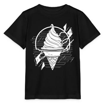 Softeis Zeichnung - Stanley/Stella Kinder T-Shirt MINI CREATOR  - Schwarz - Vorne - Mikhail (115cm)