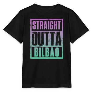 Directement sorti de Bilbao - T-shirt bio MINI CREATOR Stanley/Stella Enfant - noir - Devant - Mikhail (115cm)