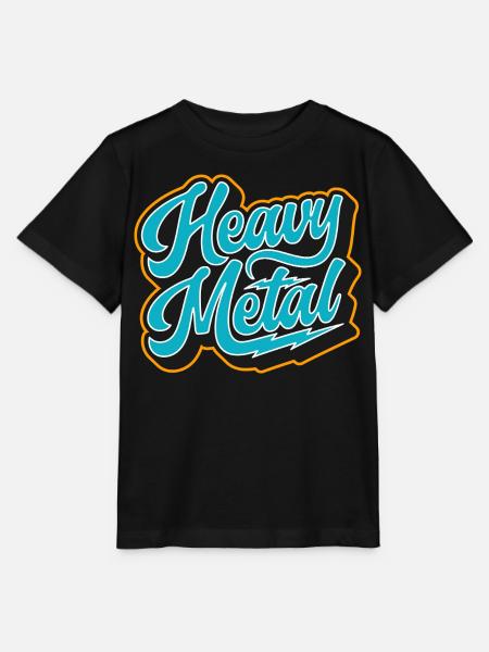 Heavy Metal Retro-Skript - Stanley/Stella Kinder T-Shirt MINI CREATOR - Schwarz