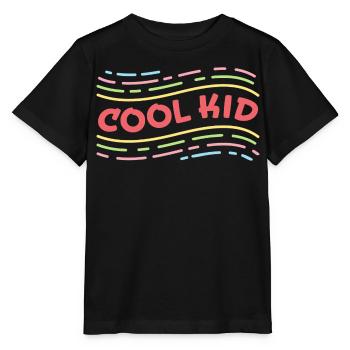 Cool Kid - Positive Colorful Affirmation for Kids - Stanley/Stella MINI CREATOR Kids’ T-Shirt - black - Front - Mikhail (115cm)