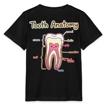 Dentiste assistant dentaire en anatomie dentaire - T-shirt bio MINI CREATOR Stanley/Stella Enfant - noir - Devant - Mikhail (115cm)