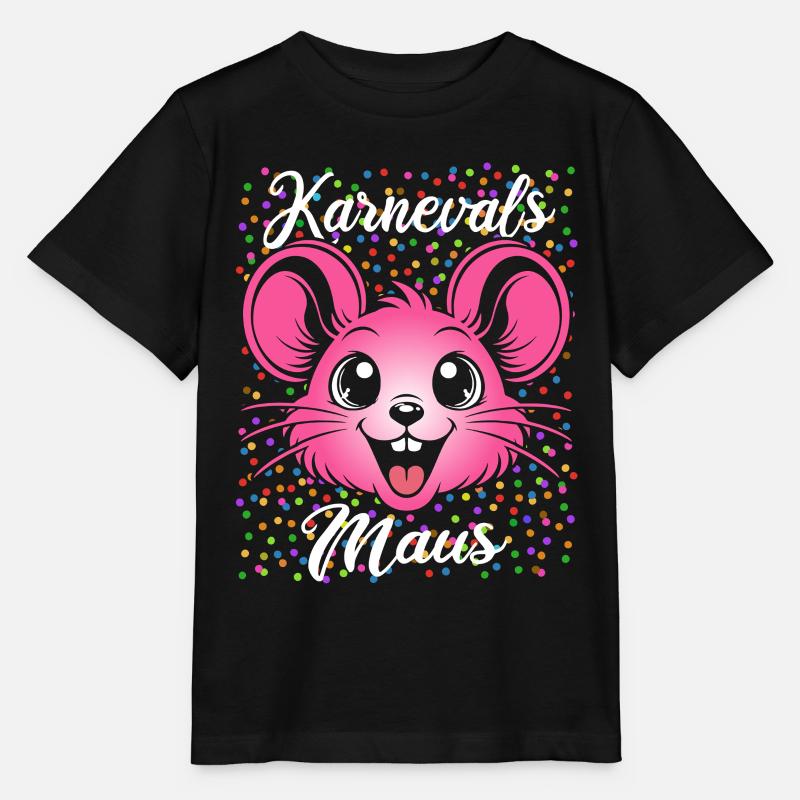 Karnevals Maus | Partner Kostüm Damen - Stanley/Stella Kinder T-Shirt MINI CREATOR  - Schwarz