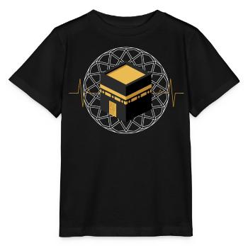 Kaaba Islam Spiritualité Pèlerinage Mecque Cadeau - T-shirt bio MINI CREATOR Stanley/Stella Enfant - noir - Devant - Mikhail (115cm)