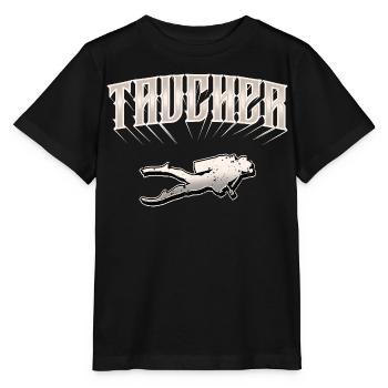 Taucher Tauchen - Stanley/Stella Kinder T-Shirt MINI CREATOR  - Schwarz - Vorne - Mikhail (115cm)