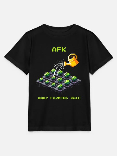 AFK beim Grünkohl | Gemüseanbau & Garten - Stanley/Stella Kinder T-Shirt MINI CREATOR  - Schwarz