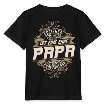 Educator Dad - Stanley/Stella MINI CREATOR Kids’ T-Shirt - black - Front - Mikhail (115cm)