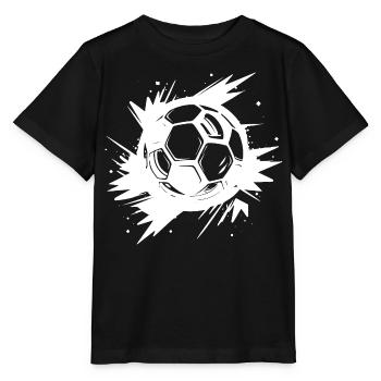 Fußball Streetart - Stanley/Stella Kinder T-Shirt MINI CREATOR  - Schwarz - Vorne - Mikhail (115cm)