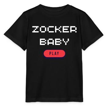 Zocker Baby  - Stanley/Stella Kinder T-Shirt MINI CREATOR  - Schwarz - Vorne - Mikhail (115cm)