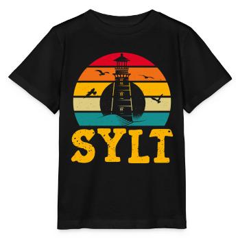 Vacances à la mer du Nord SYLT ÎLE DE LA MER DU NORD Fun - T-shirt bio MINI CREATOR Stanley/Stella Enfant - noir - Devant - Mikhail (115cm)
