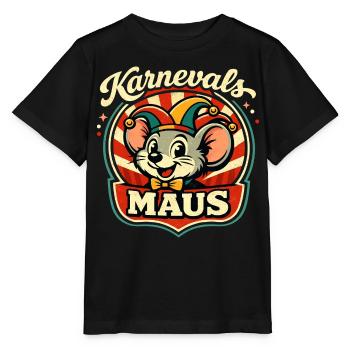 Cute Mouse Costume Carnival Helau - Stanley/Stella MINI CREATOR Kids’ T-Shirt - black - Front - Mikhail (115cm)