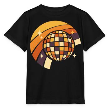 Discokugel Retro Party 80er Geschenk - Stanley/Stella Kinder T-Shirt MINI CREATOR  - Schwarz - Vorne - Mikhail (115cm)