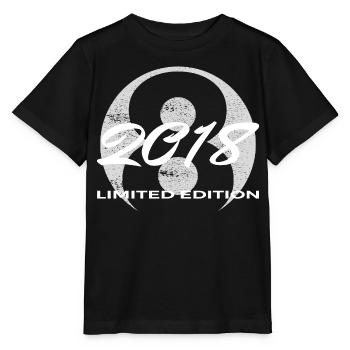 8th Birthday 2018 Boys and Girls Gift - Stanley/Stella MINI CREATOR Kids’ T-Shirt - black - Front - Mikhail (115cm)
