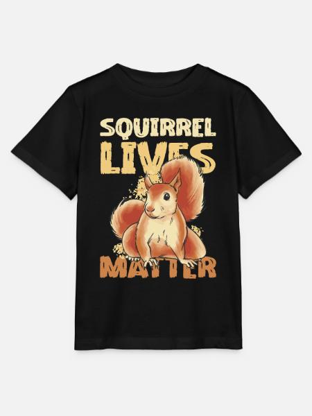 Squirrel Lives Matter Illustration - Stanley/Stella Kinder T-Shirt MINI CREATOR - Schwarz