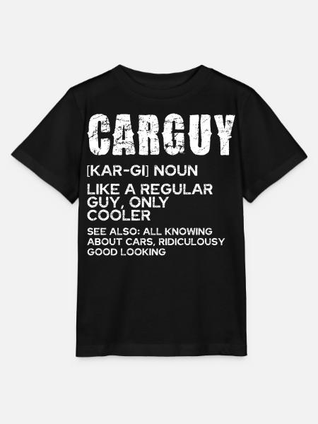 CarGuy Distressed Typografie - Stanley/Stella Kinder T-Shirt MINI CREATOR - Schwarz