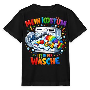 My costume is funny in the laundry clown - Stanley/Stella MINI CREATOR Kids’ T-Shirt - black - Front - Mikhail (115cm)