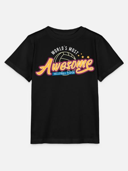 Awesome Volleyball - Stanley/Stella Kinder T-Shirt MINI CREATOR - Schwarz