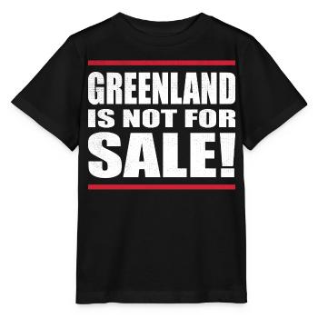 Greenland Is Not For Sale - Stanley/Stella MINI CREATOR Kids’ T-Shirt - black - Front - Mikhail (115cm)
