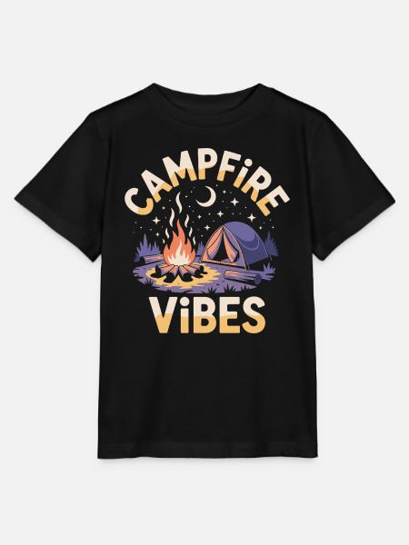 Campfire Vibes - Stanley/Stella Kinder T-Shirt MINI CREATOR  - Schwarz