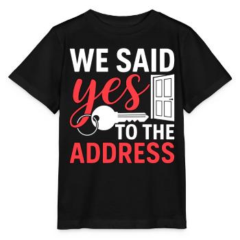 Nous avons accepté l’adresse - T-shirt bio MINI CREATOR Stanley/Stella Enfant - noir - Devant - Mikhail (115cm)