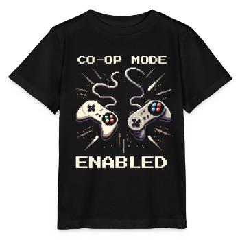 Co-Op Modus aktiv | Teamarbeit Sozialarbeit - Stanley/Stella Kinder T-Shirt MINI CREATOR  - Schwarz - Vorne - Mikhail (115cm)