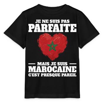 Je Suis Marocaine Femme Maroc - T-shirt bio MINI CREATOR Stanley/Stella Enfant - noir - Devant - Mikhail (115cm)