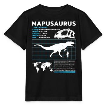 Fiche d’information sur Mapusaurus - T-shirt bio MINI CREATOR Stanley/Stella Enfant - noir - Devant - Mikhail (115cm)