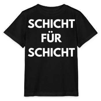 Schicht Für Schicht | Schichtarbeit Shirt - Stanley/Stella Kinder T-Shirt MINI CREATOR  - Schwarz - Vorne - Mikhail (115cm)