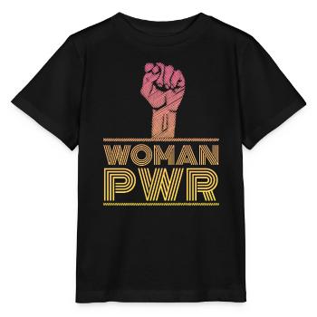 Women's Rights Woman Power - Stanley/Stella MINI CREATOR Kids’ T-Shirt - black - Front - Mikhail (115cm)